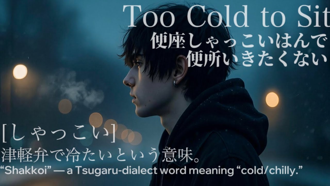 tinyyuko's tweet card. 【津軽弁ソング】便座冷たすぎて便所行きたくない