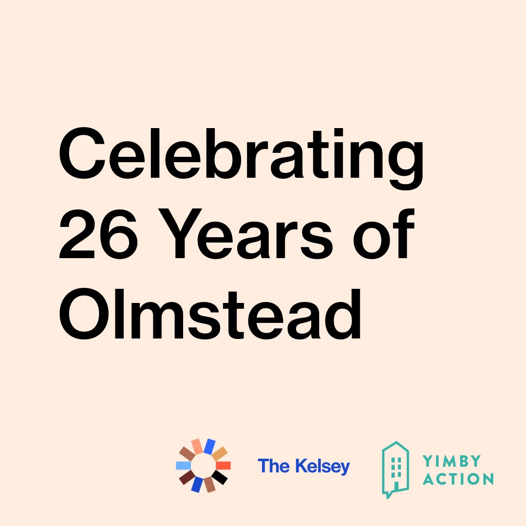 yimbyaction's tweet card. This year marks the 26th anniversary of the Supreme Court ruling in Olmstead v. L.C. (Lois Curtis). Known as the “Olmstead decision,” the ruling reaffirmed the right of people with disabilities to...