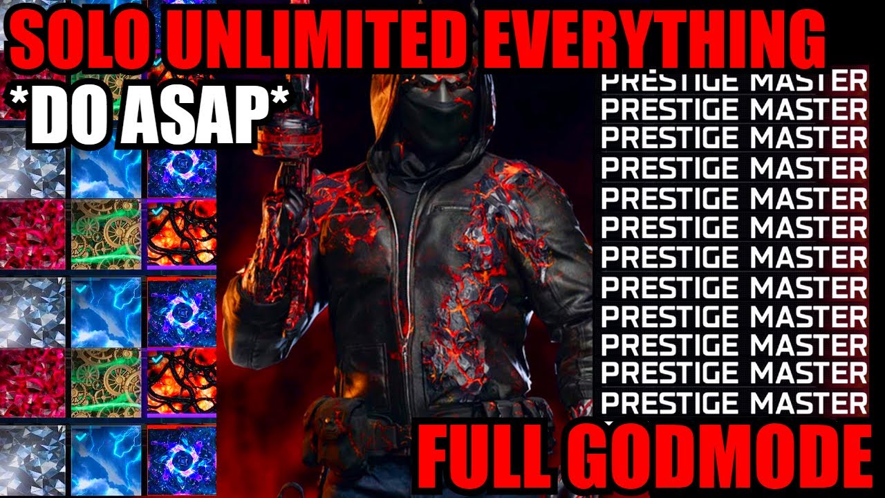 BSPGamin's tweet card. *NEW* SOLO GODMODE UNLIMITED ALL GLITCH! ANY PRESTIGE/XP/CAMOS! BO7...