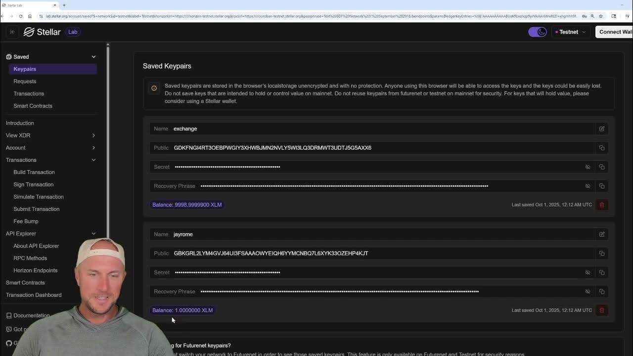 BuildOnStellar's tweet card. Stellar Lab - Generating Keypairs and Creating Accounts