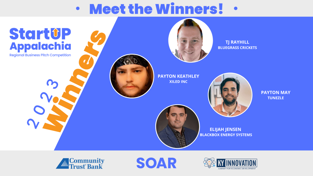 tunezle's tweet card. Meet the winners of SOAR's 2023 Starting Appalachia Pitch Competition where there were four awards handed out to the winners.