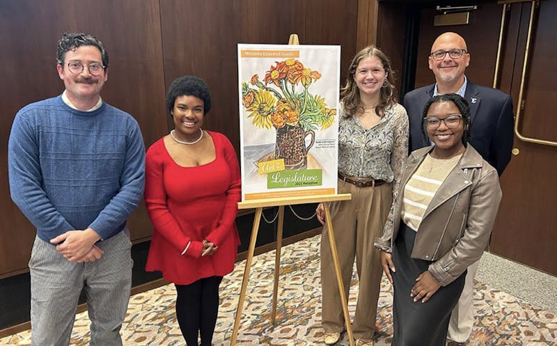 EasternMichU's tweet card. Four Eastern Michigan University students had their artwork selected to be displayed in Michigan legislature buildings.