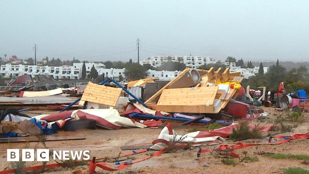 jmdevlabs's tweet card. Two others were seriously injured as extreme winds hit the campsite in the Algarve.