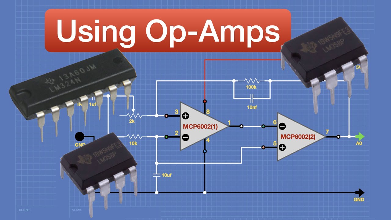 RDakik's tweet card. Op-Amps - Using Operational Amplifiers