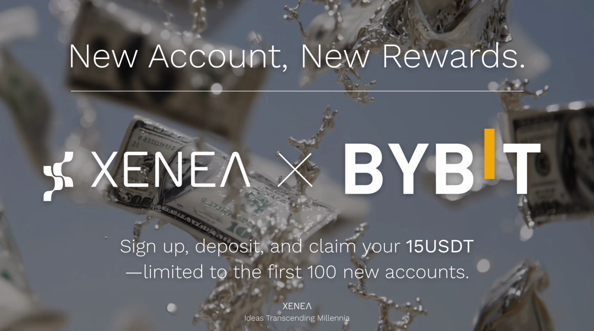 vishala96426087's tweet card. Xenea, in collaboration with the cryptocurrency exchange Bybit, is launching a new account opening c... 