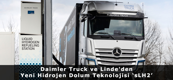 kargohaber_com's tweet card. Daimler Truck ve Linde Engineering, sLH2 soğutulmuş sıvı hidrojen yakıt dolumu teknolojisini tanıtarak karbon nötr ulaşımı şekillendirecek bir adım attı.