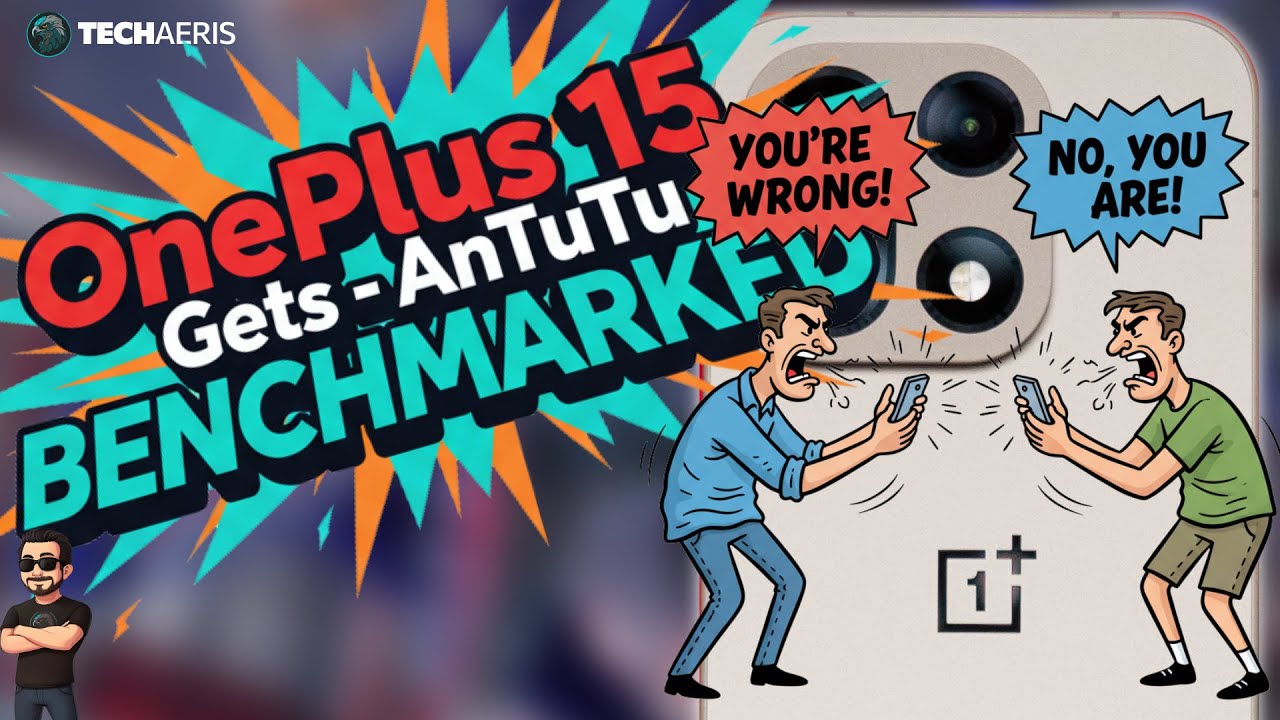 techaeris's tweet card. OnePlus 15 AnTuTu Benchmark Results?