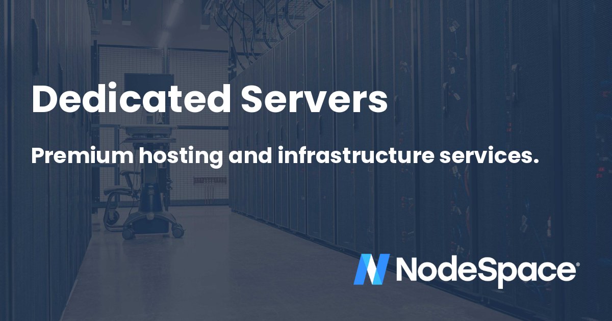 NodeSpace's tweet card. Premium hosting and infrastructure services.