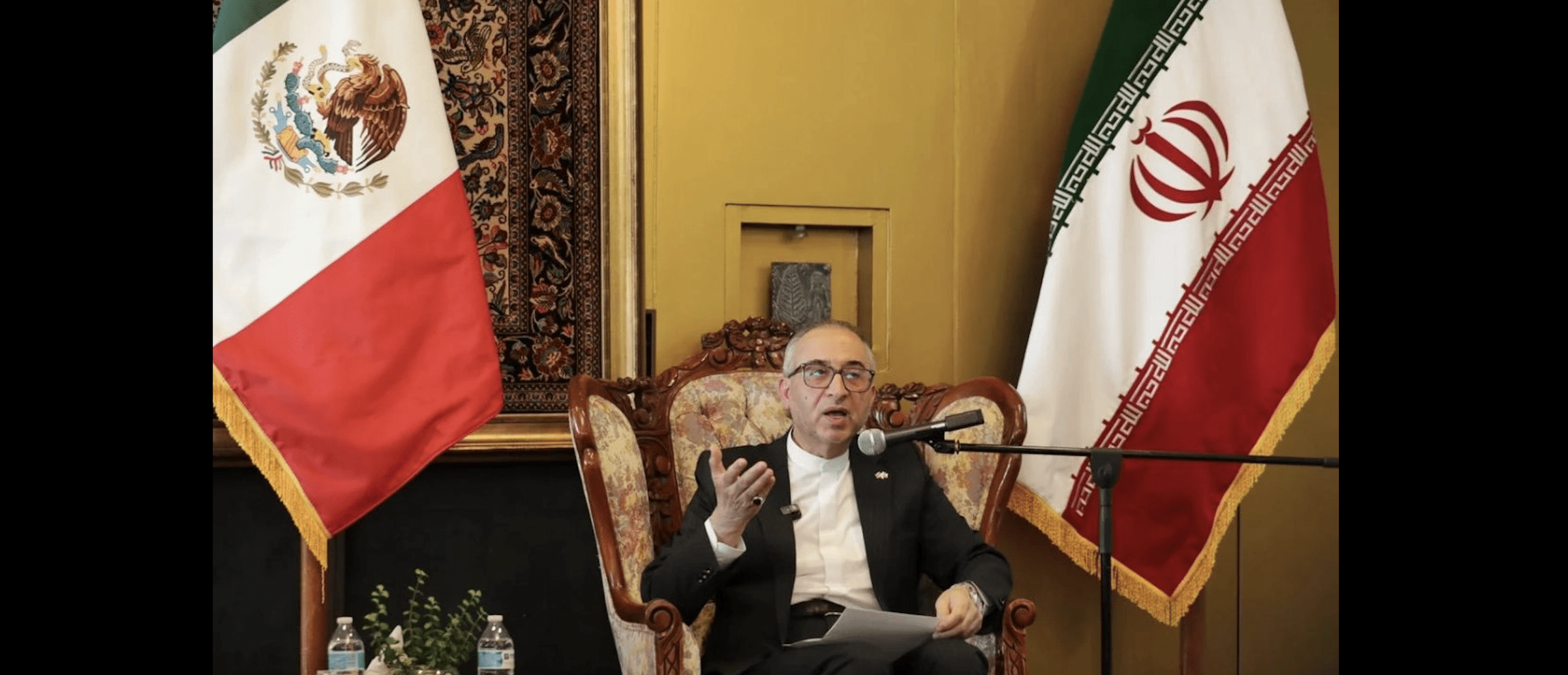 online_analisis's tweet card. EFE.- El embajador de Irán en México, Abolfazl Pasandideh, señaló que la revelación por parte de Israel de un supuesto atentado contra la embajadora israelí