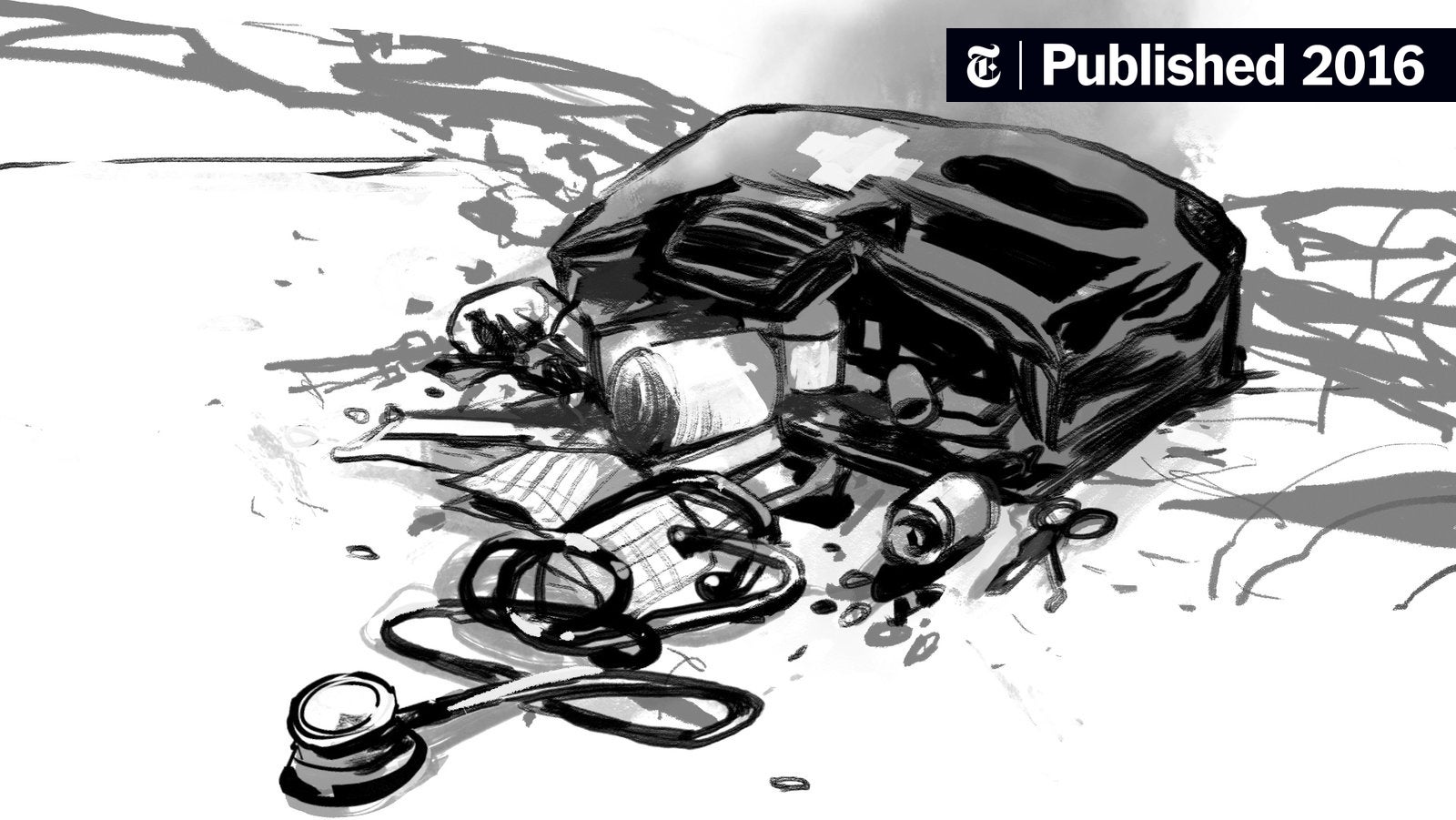 LineModin's tweet card. A Syrian doctor pleads for peace.