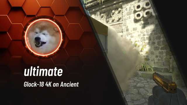 ultimatecs_go's tweet card. Glock-18 4K on Ancient
