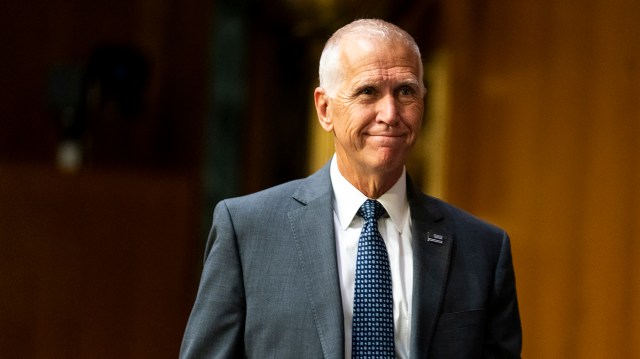 DBFirsching's tweet card. Sen. Thom Tillis (N.C.), one of the most vulnerable Senate Republican incumbents facing re-election in 2026, warned Senate Majority Leader John Thune (R-S.D.) bluntly in a private meeting Tuesday t…