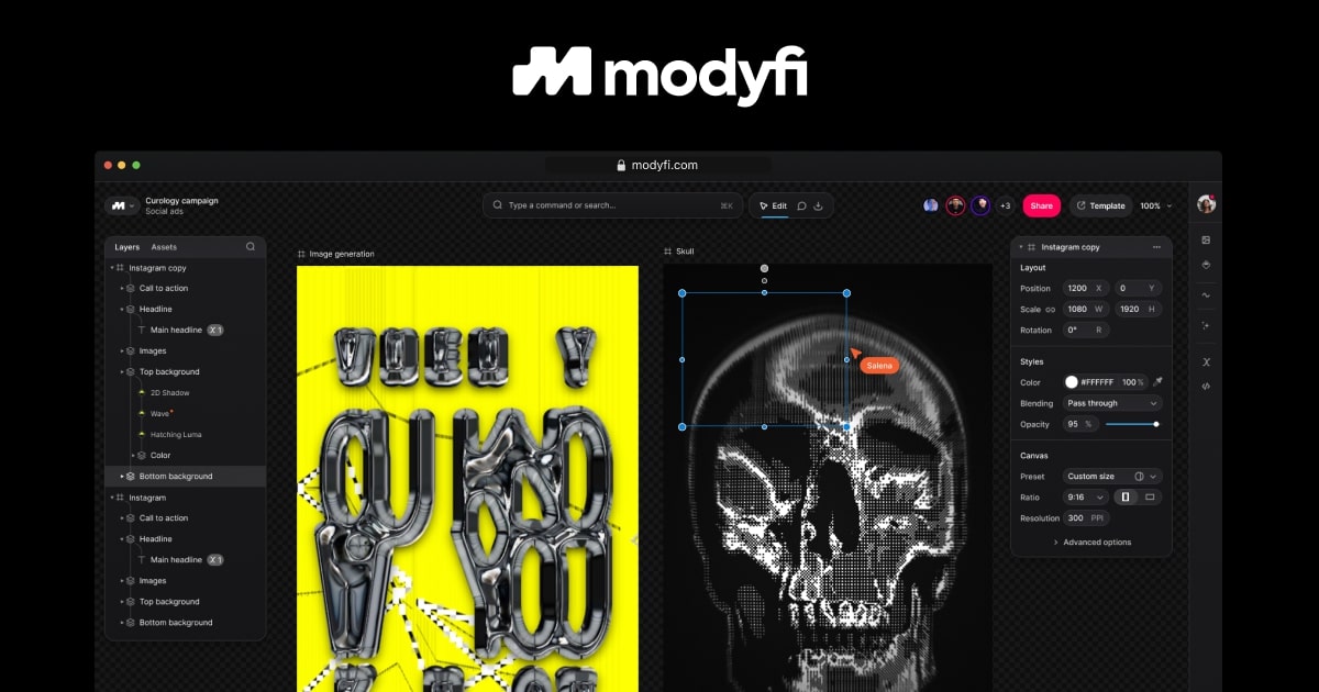 loige's tweet card. Modyfi is the design platform built for multidisciplinary designers. Design, generate, animate, and more — without switching between apps.