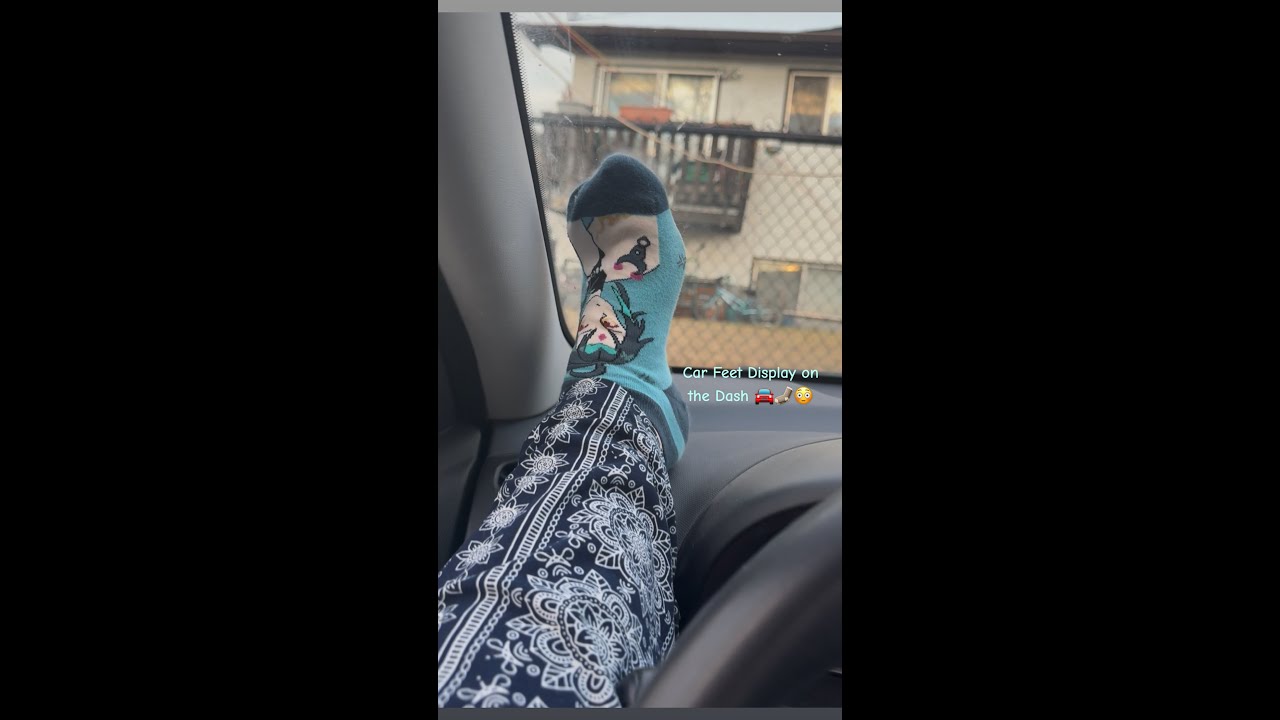 TheMissElixir's tweet card. Car POV: Ft. Genshin Impact Socks ✨Relaxing Foot Views on Dash