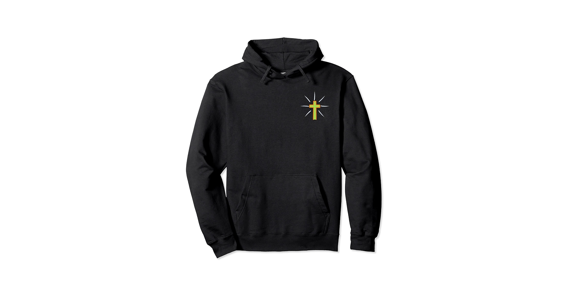 odijiebo's tweet card. Shining Cross Print Pullover Hoodie