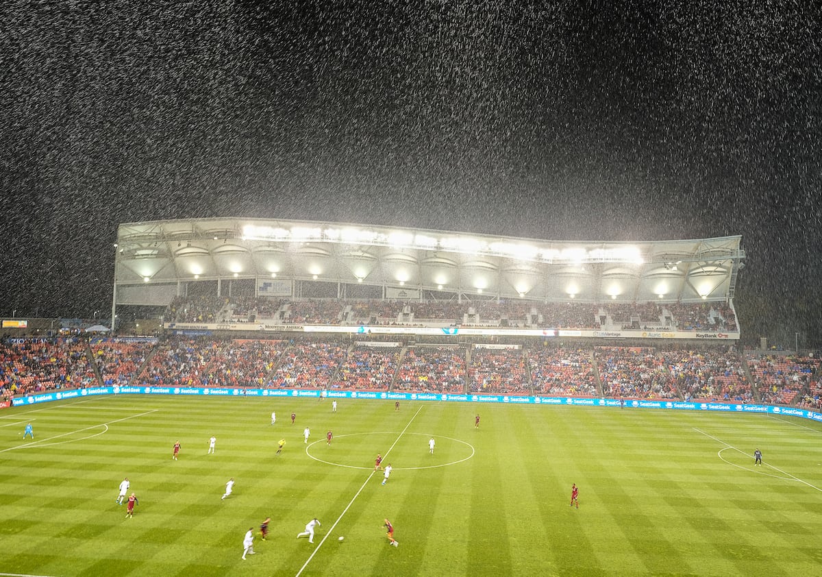 bnetty's tweet card. Rio Tinto Stadium on Tuesday was named the top professional soccer field in the country by the Sports Turf Managers Association.