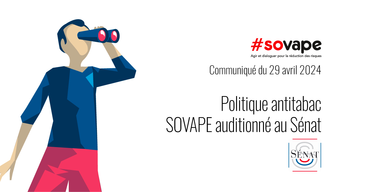 ex_sovape_fr's tweet card. Début avril, SOVAPE était auditionné par la Commission des affaires sociales du Sénat. L'occasion de présenter notre analyse de l'échec de la politique antitabac et de proposer des pistes pour sortir...