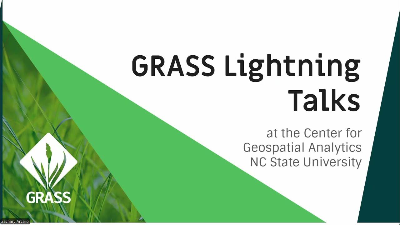 GRASSGIS's tweet card. Lightning Talks Introduction – Vaclav Petras (NC State University)