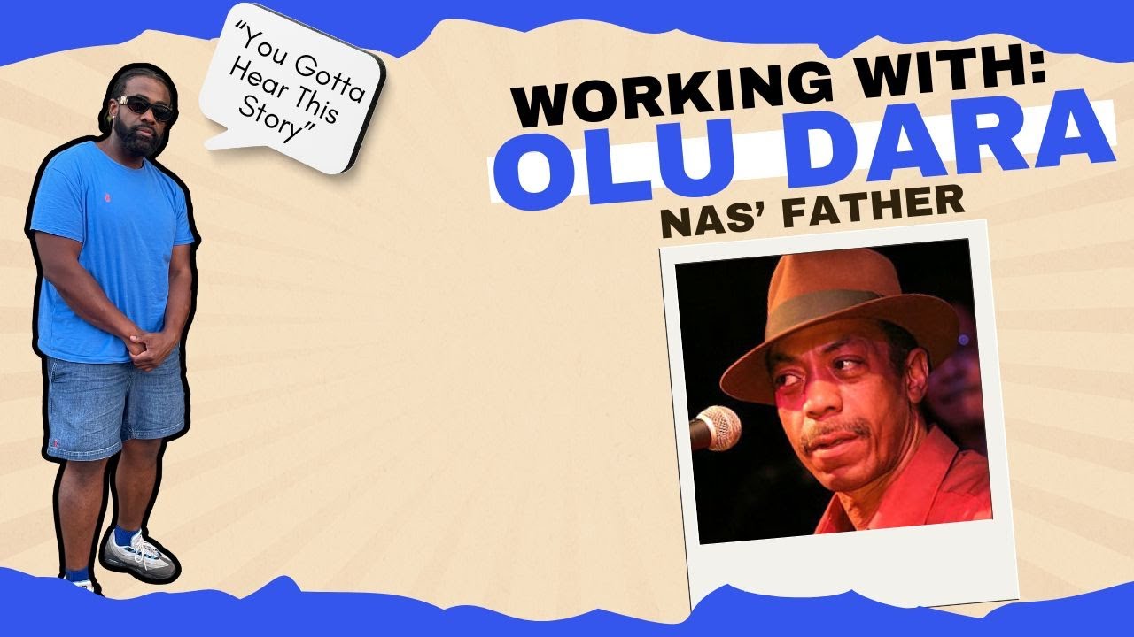 Fokeezy's tweet card. Working With: Olu Dara [Nas' Father]