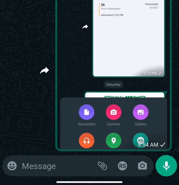 KotlinTrends's tweet card. In this article, I’ll show you how to build the circular reveal animation WhatsApp uses with Jetpack Compose. My first attempt was to use AnimatedVisibility to achieve something similar.