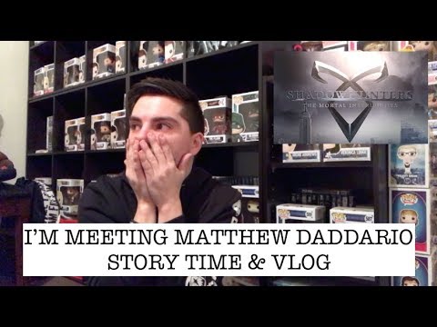 abnormallyadam's tweet card. I'M MEETING MATTHEW DADDARIO?! | STORY TIME & VLOG