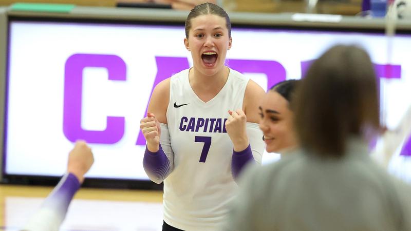 cap_athletics's tweet card. ALMA, Mich. – The Capital University volleyball team traveled to Michigan this weekend, playing on the road at Albion on Friday night before taking part in the Alma Invitational with two matches on...
