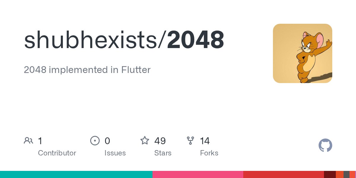 cedric_dev's tweet card. 2048 implemented in Flutter. Contribute to shubhexists/2048 development by creating an account on GitHub.
