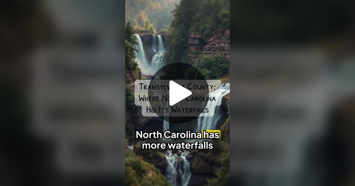 CDEvansJr1's tweet card. 9264 likes, 171 comments. “Transylvania County, NC has 250+ waterfalls including Looking Glass Falls, Sliding Rock, and the tallest waterfall east of the Rockies. Tourists skip it for Asheville. Big...
