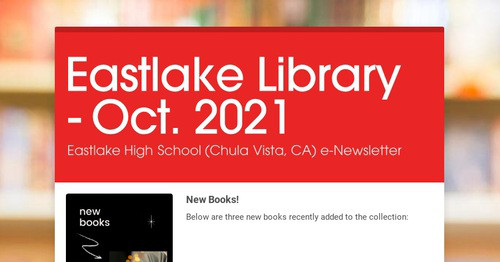 mrangood's tweet card. Eastlake Library - Oct. 2021
