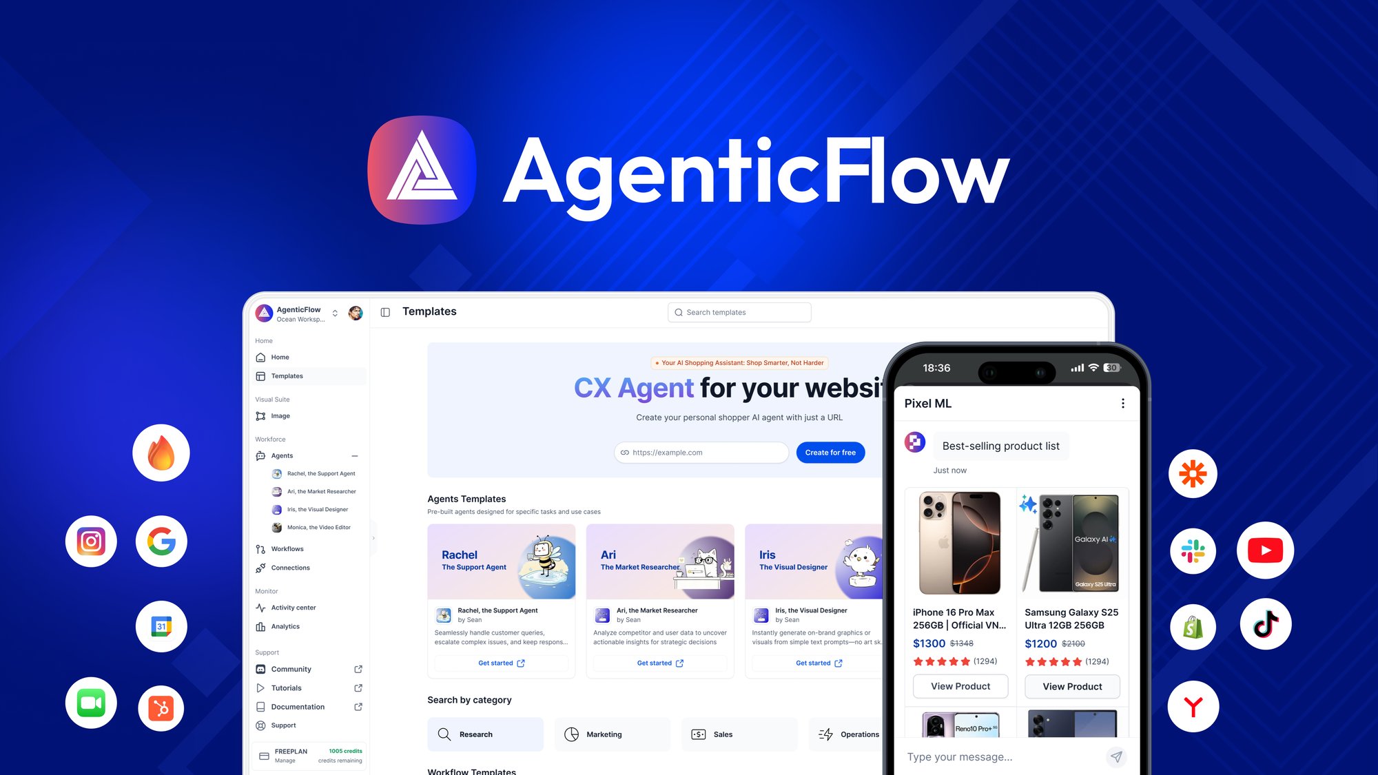 ltdguides's tweet card. Build AI agents to launch, market, and scale your business—without writing any code. Discover the best deal for AgenticFlow on AppSumo today.