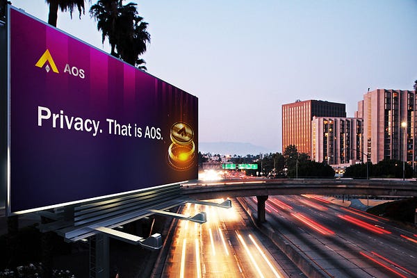 crypto_mint_'s tweet card. Speaking of the privacy track of the blockchain industry, the AOS public blockchain is an inevitable project. As a leader in the privacy…