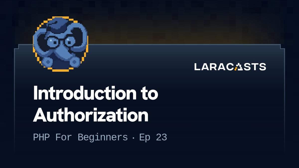 km_fsdev's tweet card. Learn how to secure your app with proper authorization, handle status codes, and avoid magic numbers in this clear, practical Laracasts lesson.