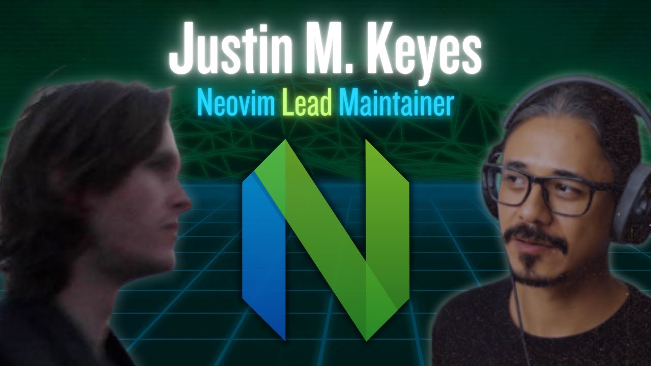 _0x2f0's tweet card. Justin M. Keyes: Neovim, Workflow, OSs, Terminals...