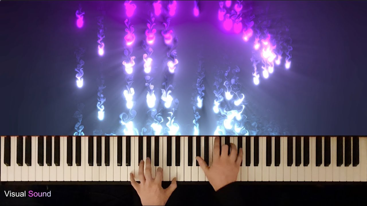 VisualSound4's tweet card. Waltz in A Minor, B 150, Op. Posth - Chopin - Piano Audio Visualiser