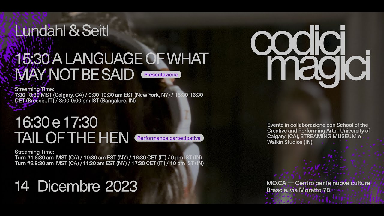 or_bits_com's tweet card. Lundahl & Seitl : A Language of What may Not Be Said + Tail of the Hen