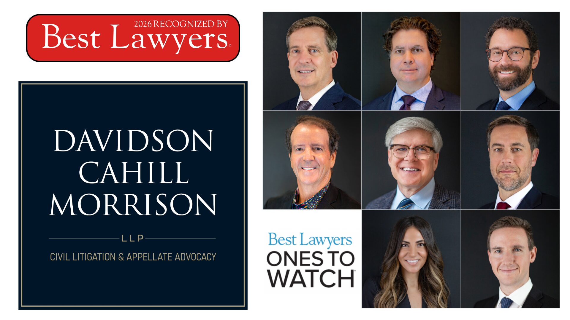 DCMLAWCA's tweet card. Davidson Cahill Morrison LLP is pleased to announce that several of its distinguished lawyers have been recognized in the 2026 edition of The Best Lawyers in Canada™, underscoring the firm's except...