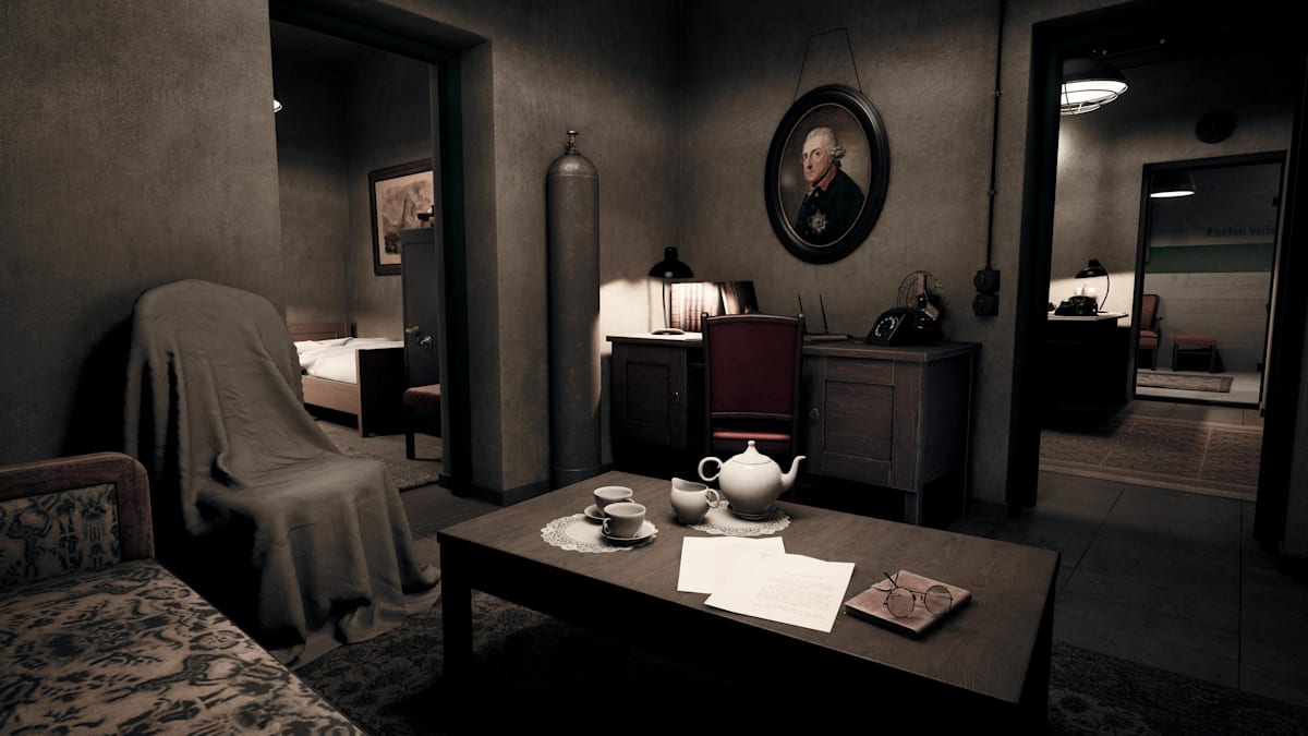 TimeAndHistory's tweet card. Von Hitlers Führerbunker in Berlin sind nur Betontrümmer erhalten. Eine neue digitale Rekonstruktion ermöglicht jetzt einen virtuellen Besuch des vollständigen Bauwerks. Die Szenerie des Untergangs...