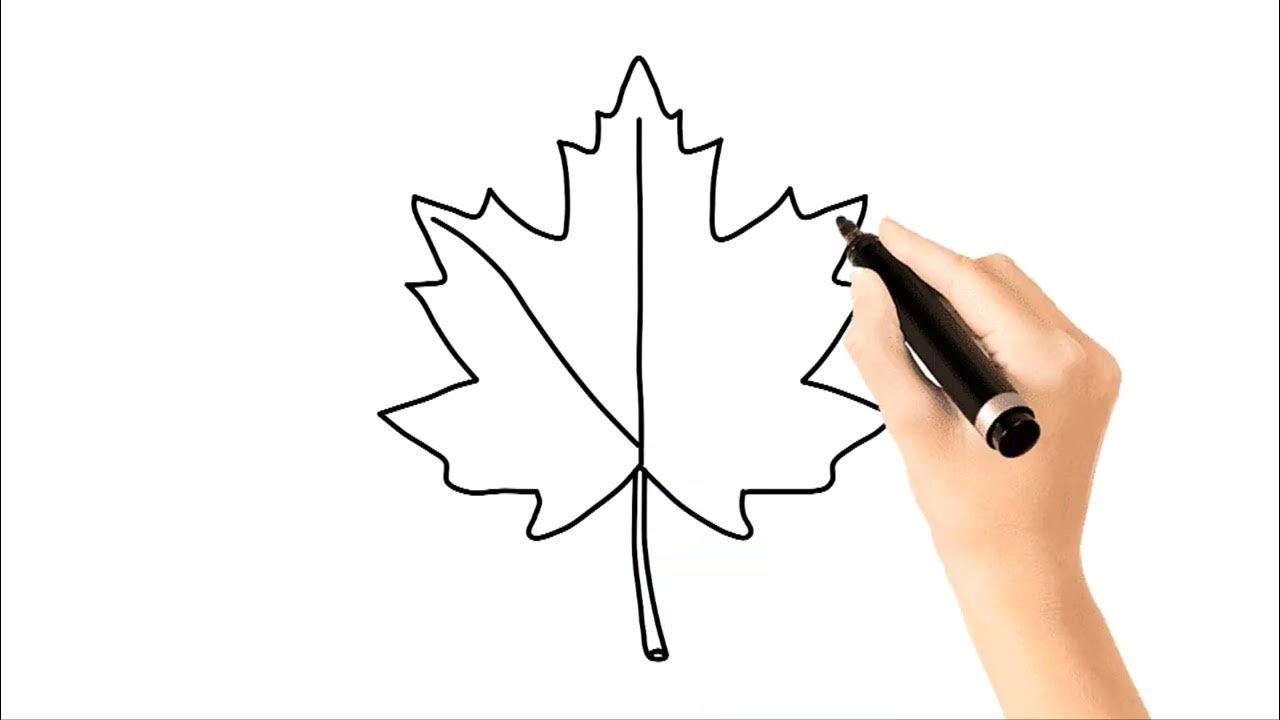 DebuterUnBlog's tweet card. Comment dessiner et colorier une feuille d'arbre facilement