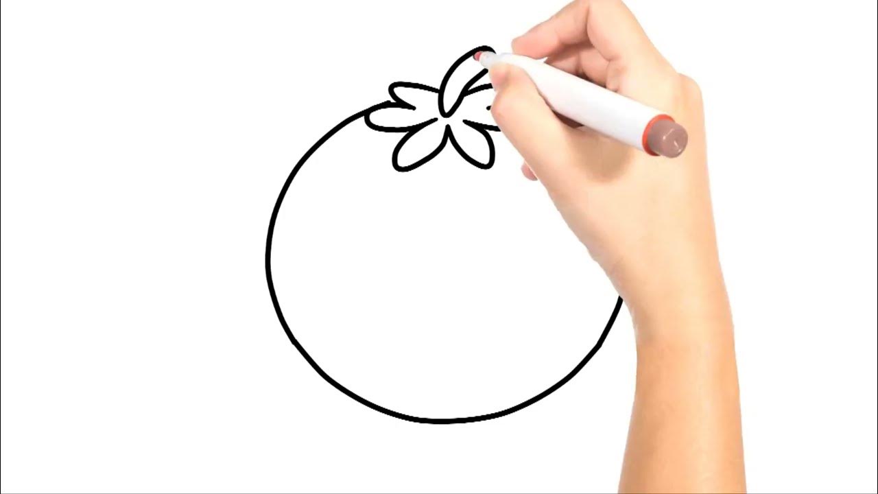 DebuterUnBlog's tweet card. Comment colorier et dessiner une tomate facilement