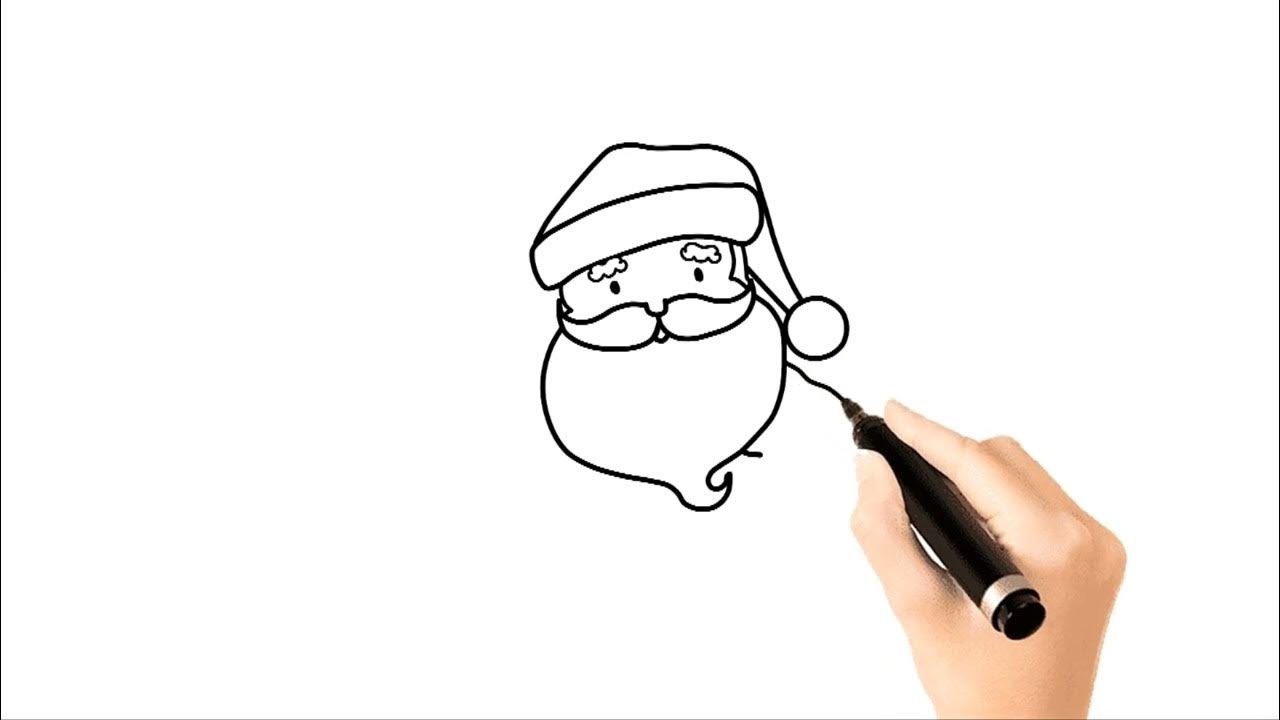 DebuterUnBlog's tweet card. Comment dessiner et colorier le père Noël facilement