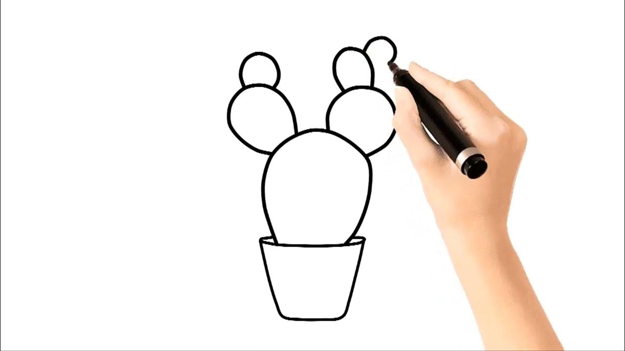 DebuterUnBlog's tweet card. Comment dessiner et colorier un cactus facilement