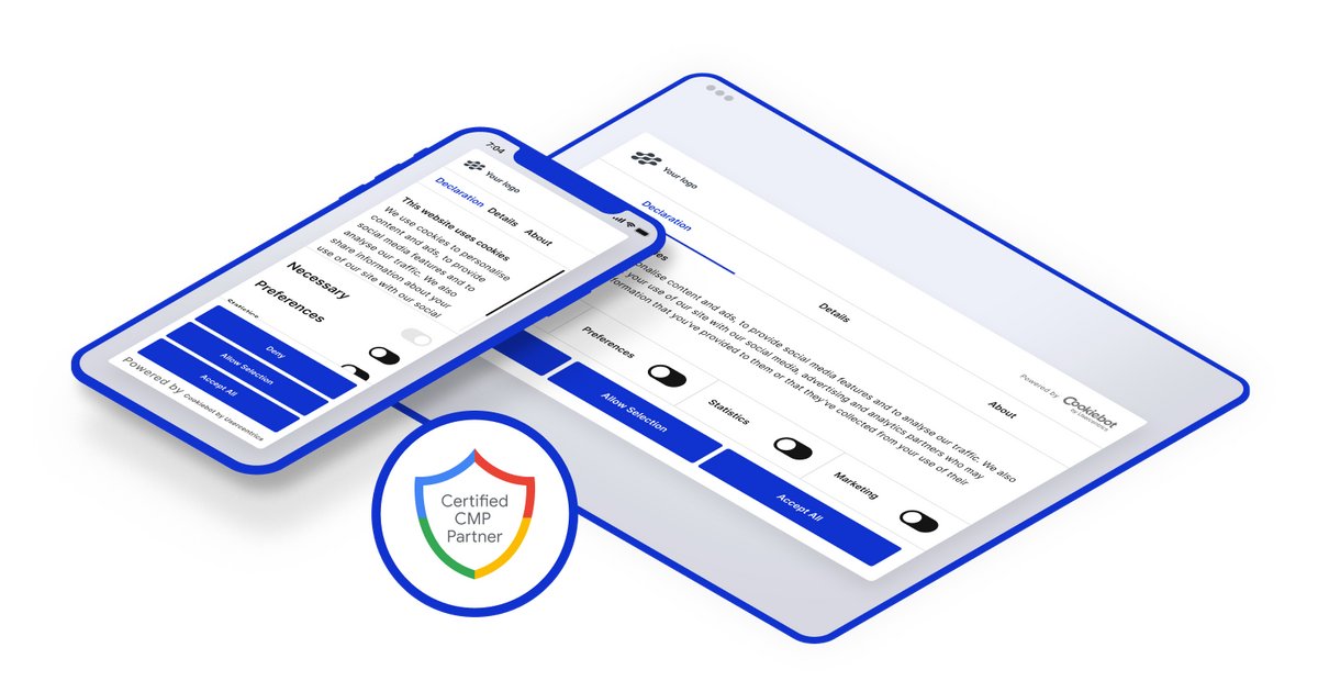 cskrea's tweet card. Respectez la vie privée de vos usagers. Cookiebot CMP rend l'usage des cookies et du pistage de la part de votre site conforme au RGPD et à l'ePR en 3 étapes.