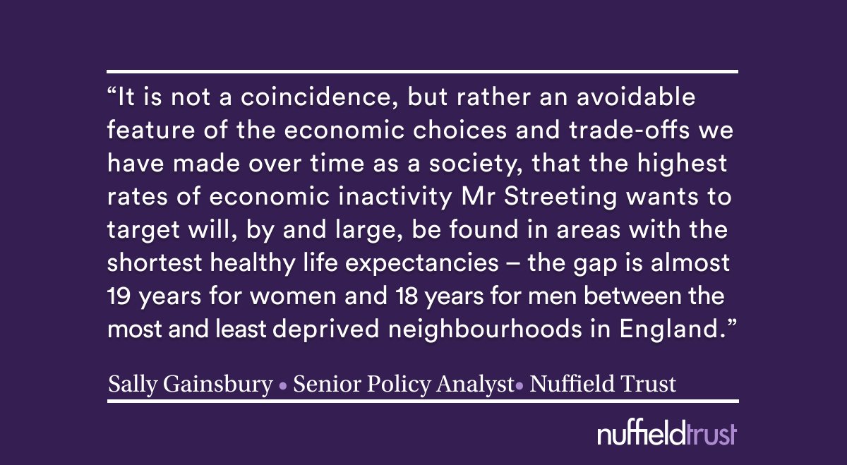 RuthRobbo's tweet card. Following a speech this week by the Secretary of State for Health and Social Care, Sally Gainsbury reflects on how there are no easy answers to questions about prioritising scarce health care...