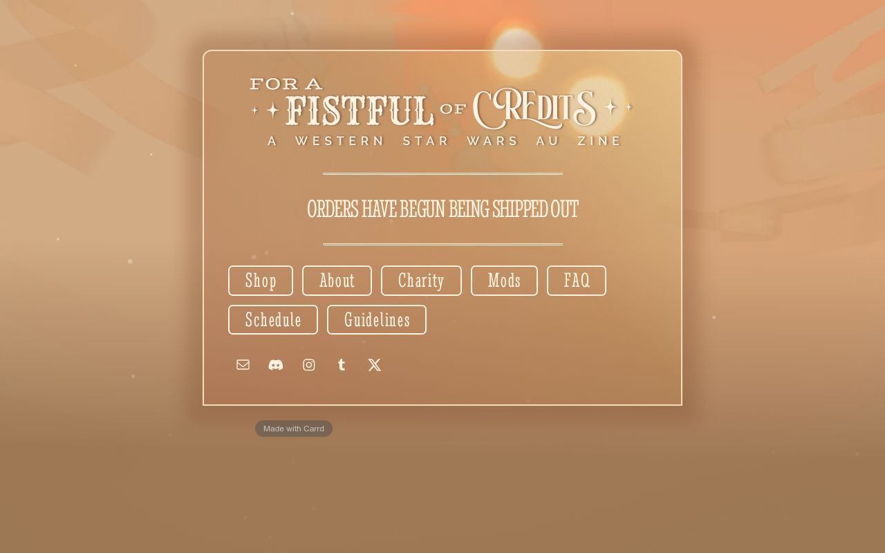 WildWest_SWZine's tweet card. wild west au zine