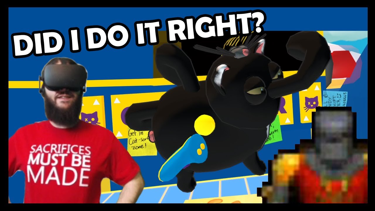 pawmigo's tweet card. Showing off my new Merch and Sorting some CATS! | Cat Sorter VR