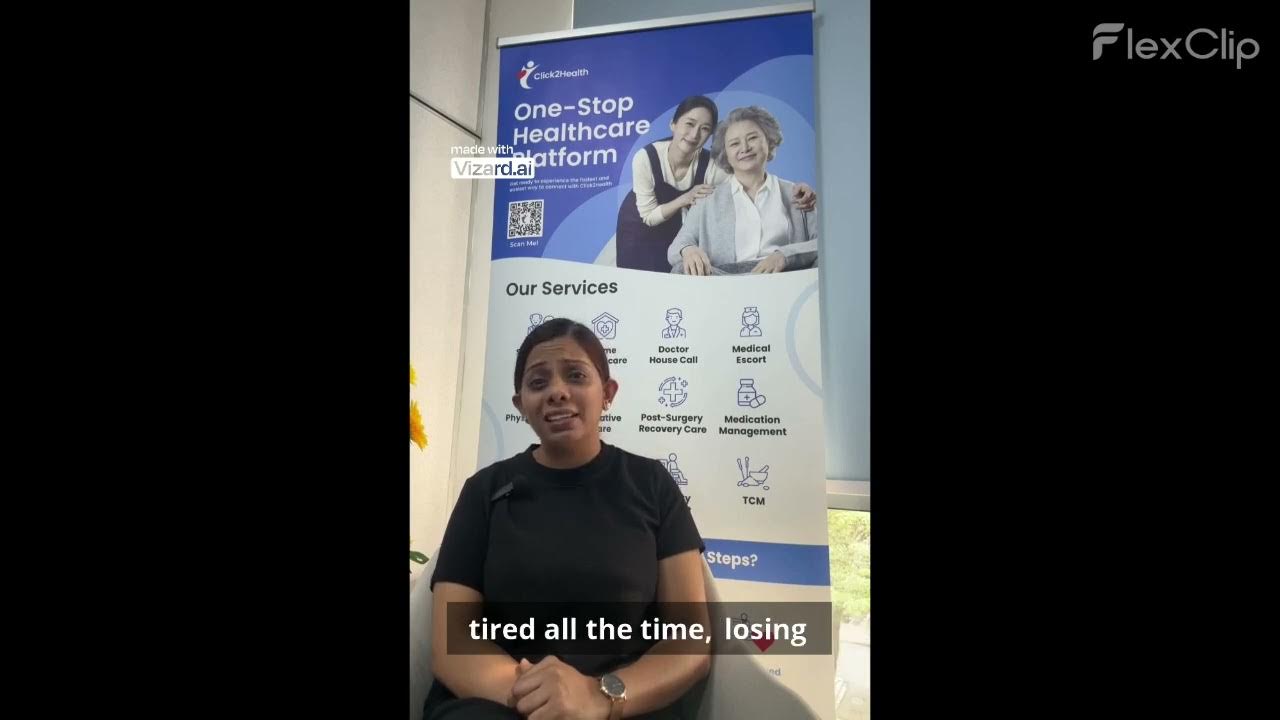 Manthiry's tweet card. CLICK2HEALTH PODCAST - BURN OUT MANAGEMENT-