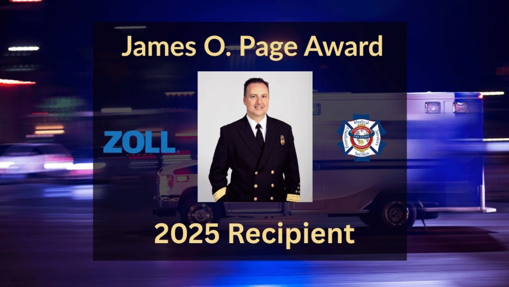 pulsepoint's tweet card. Annually, the International Association of Fire Chiefs (IAFC) EMS Section and its partners at ZOLL Medical Corporation present the James O. Page Award to an