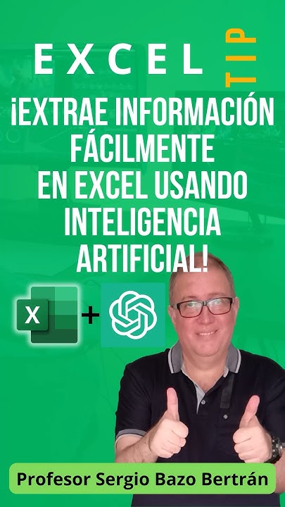 ProfeSergioBazo's tweet card. 👉 EXTRAE INFORMACIÓN AUTOMÁTICAMENTE en Excel usando INTELIGENCIA...
