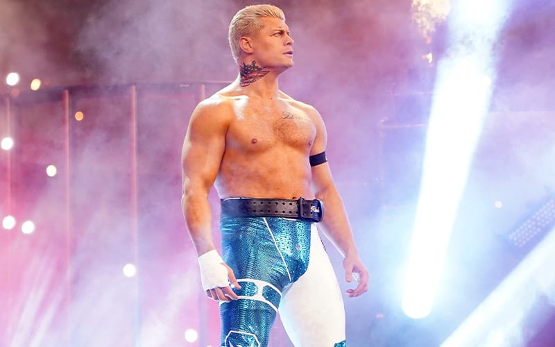WONF4W's tweet card. WWE star Cody Rhodes continued to talk about his time in AEW and that he’s thankful to be in WWE after the “schism” that saw him leave AEW.