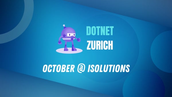 joslat's tweet card. **October .NET Zurich meetup @ isolutions** Join us in person at the fantastic isolutions venue or online at https://youtube.com/live/RYkFUWwQcrQ?feature=share We have tw
